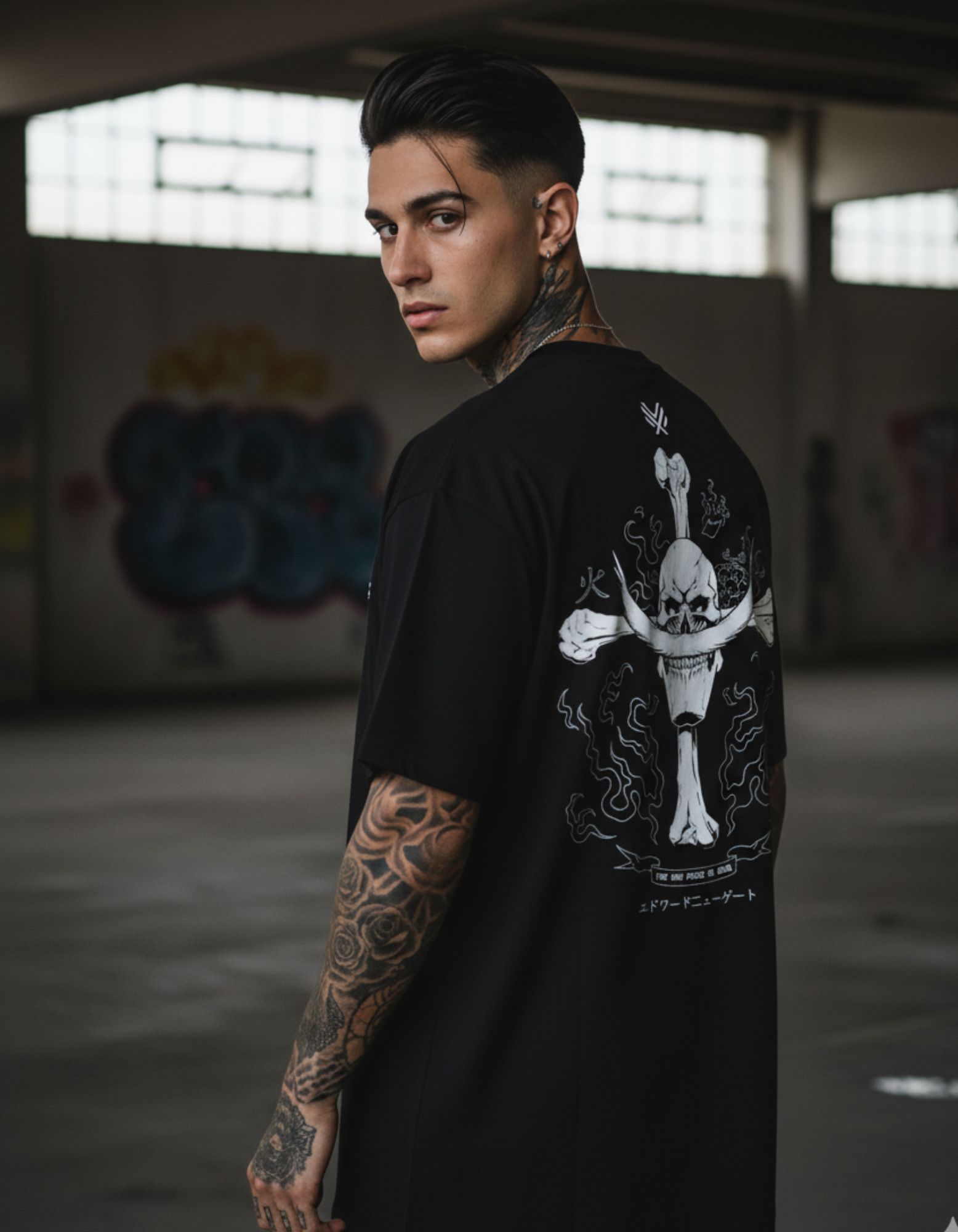 White Beard Pirates Oversized Tee