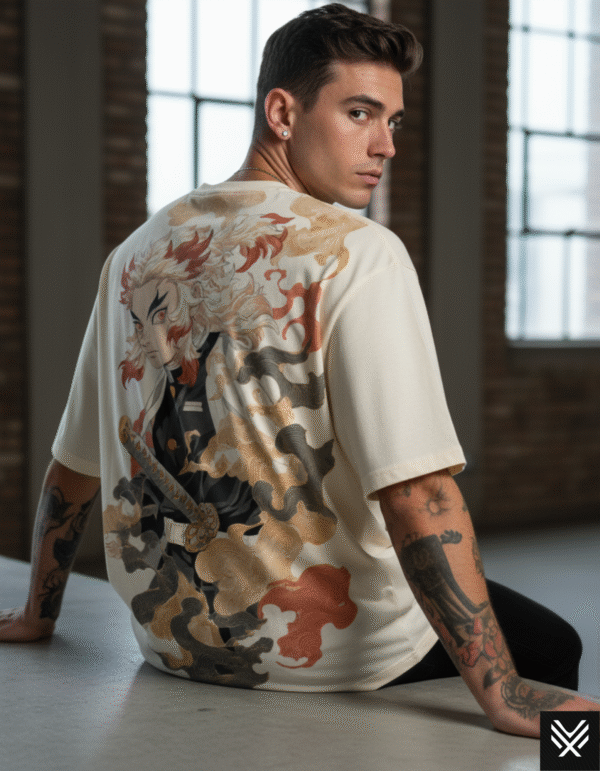 Rengoku All Over Print Oversized Tee