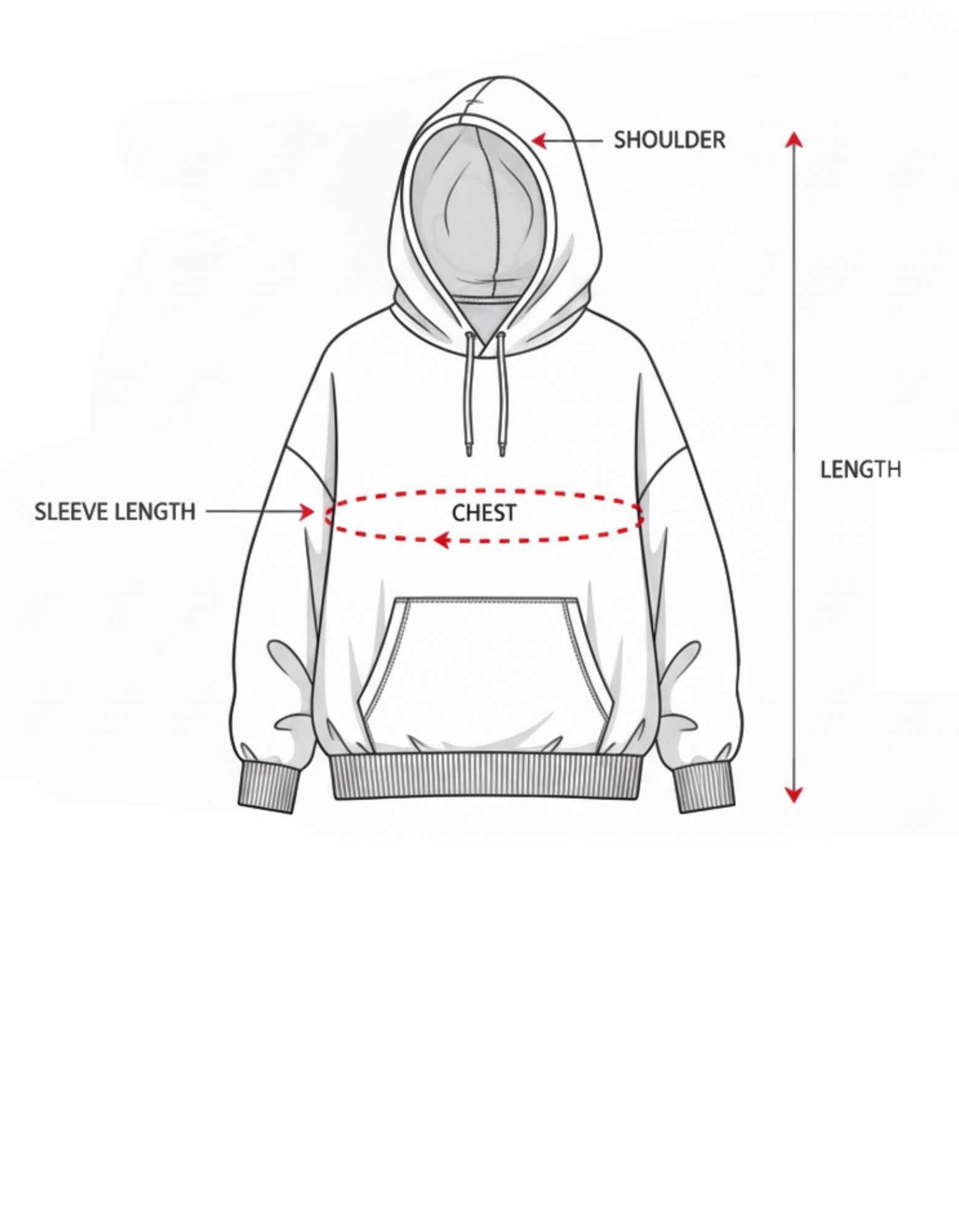 Oversized Hoodie Size