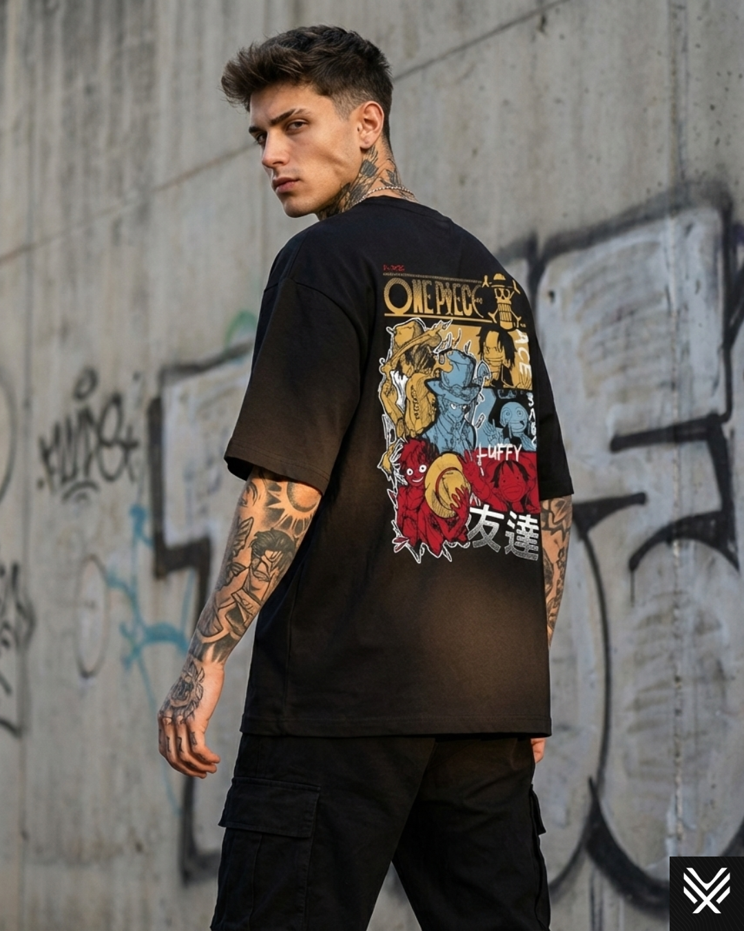 One Piece Trio Oversized Tee