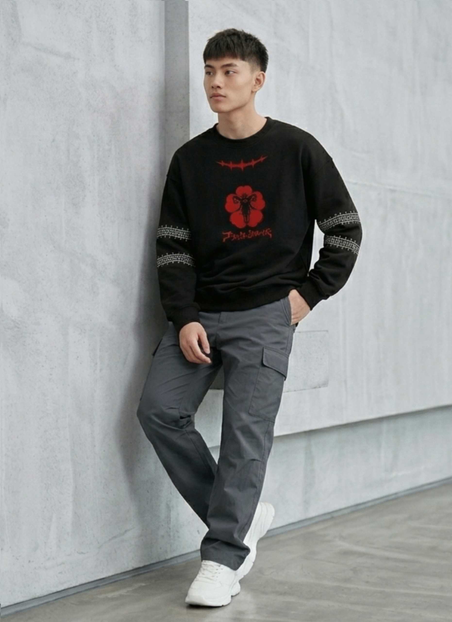 Asta Black Clover Sweatshirt Tee (1) Asta Black Clover Sweatshirt Tee