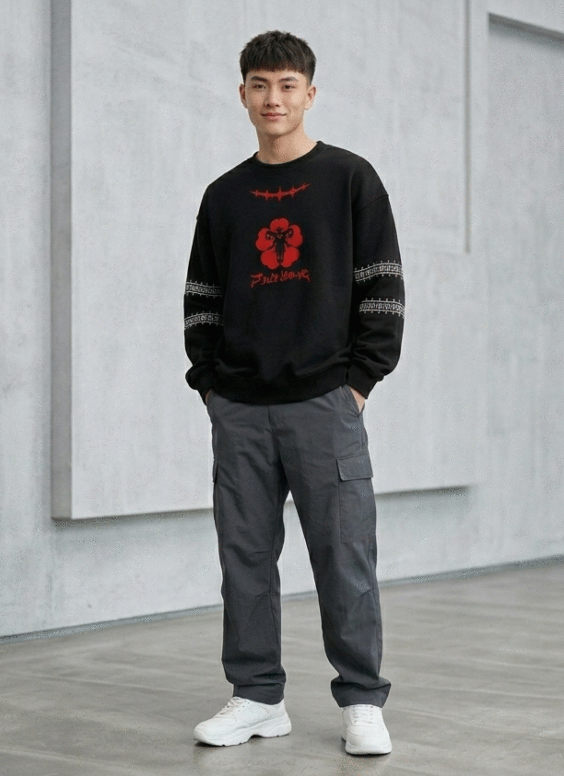 Asta Black Clover Sweatshirt Tee (2) Asta Black Clover Sweatshirt Tee