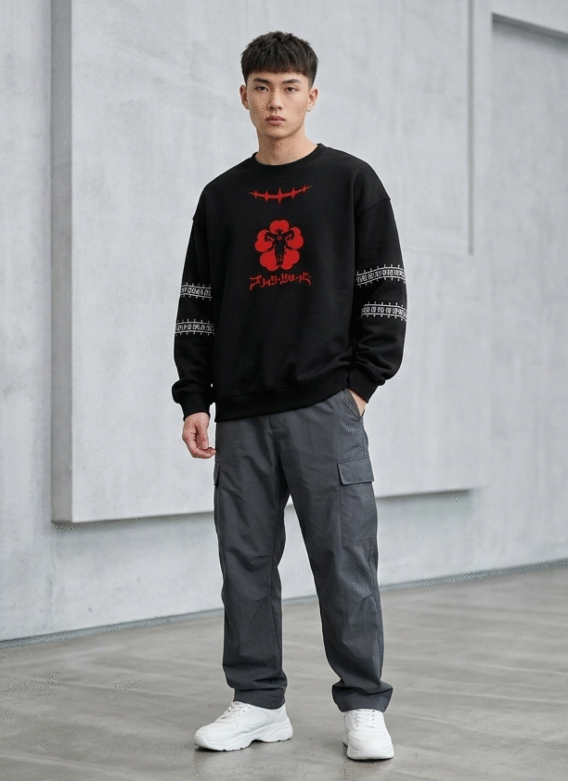 Asta Black Clover Sweatshirt Tee Asta Black Clover Sweatshirt Tee