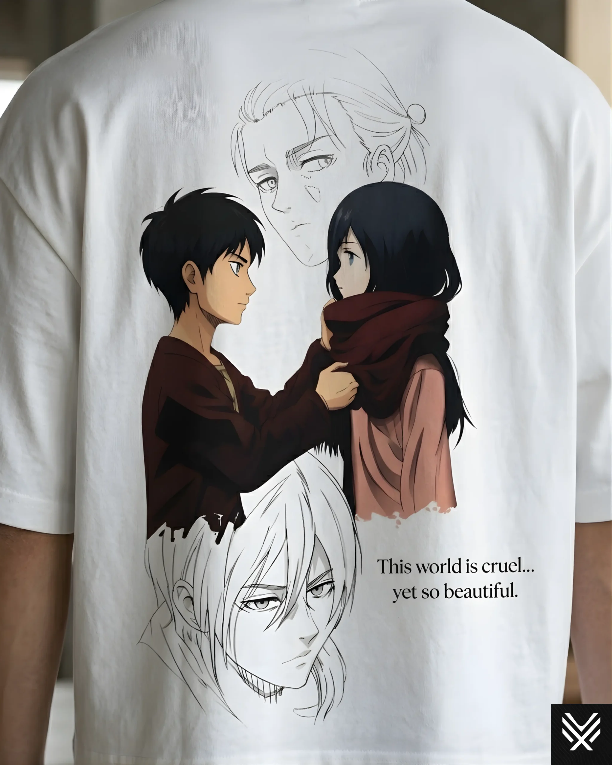 Attack on Titan Eran & Mikasa Tee