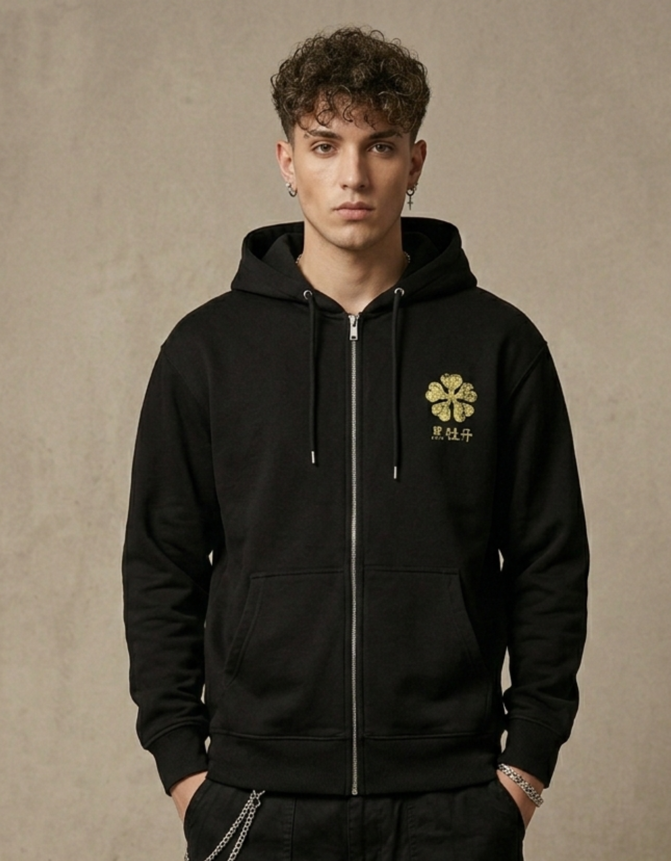 Black Clover Zip Hoodie